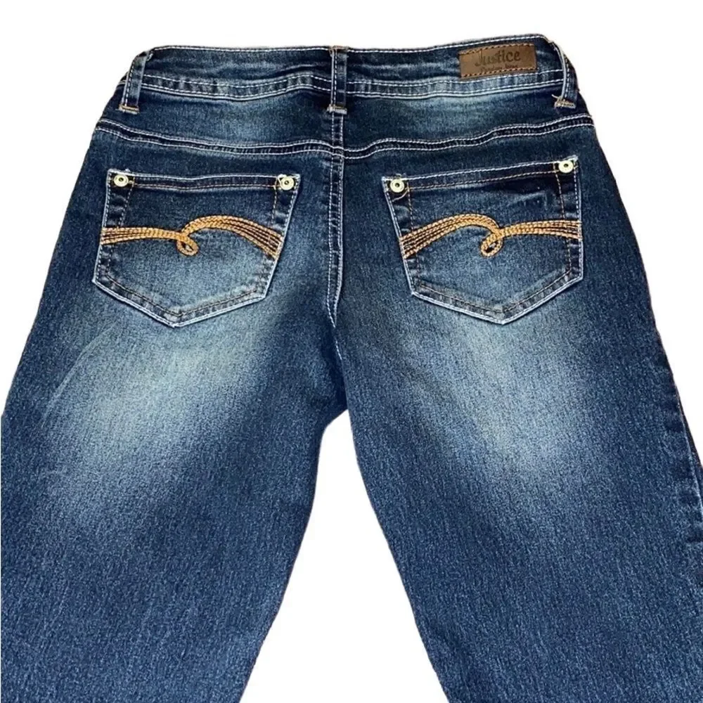 Justice Premium Mid-Rise Super Skinny Jeans
